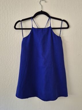 Polo by Ralph Lauren Royal Blue Double-Spaghetti Strap Camisole Small